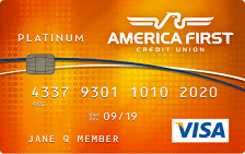 America First Credit Union Visa Classic Credit Card card