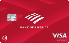 Bank of America® Customized Cash Rewards Credit Card for Students card