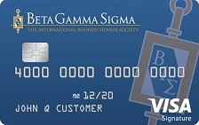 Beta Gamma Sigma Rewards Visa card