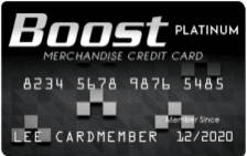 BOOST Platinum Card card