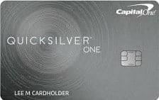 Capital One QuicksilverOne Cash Rewards Card card
