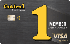 Golden 1 Member Cash Rewards+ Visa Signature Card card