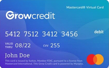 Grow Credit Mastercard card