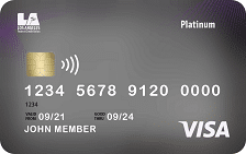 Los Angeles Federal Credit Union Platinum Visa Credit Card card