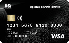 Los Angeles Federal Credit Union Signature Rewards Platinum Credit Card card