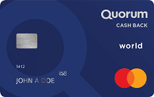 Quorum Cash Back World Mastercard® card