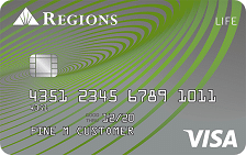 Regions Life Visa® Credit Card card