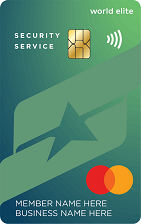 Security Service Power Business Cash Back Credit Card card